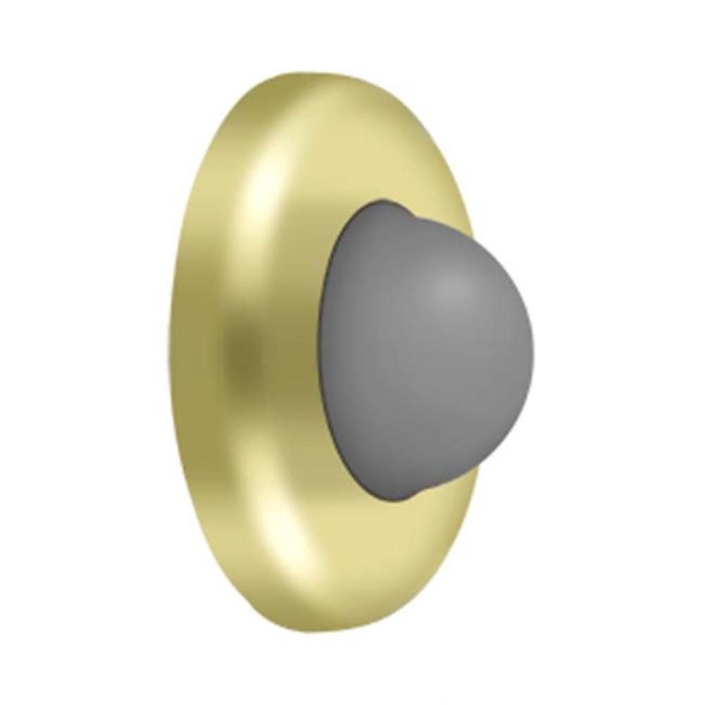 Wall Mount Convex Flush Bumper, 2-1/2'' Diam.