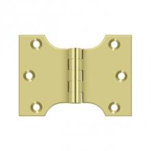 Deltana DSPA3040U3 - Parliament Hinge 3X4 Hinge Sq, Polished Brass
