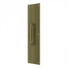 Deltana PPH55U5 - Push Plate w/ Handle 3-1/2'' x 15 '' - Handle 5-1/4''