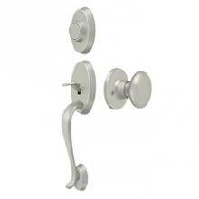 Deltana PRRHDRKU15 - Riversdale Handleset with Flat Round Knob Dummy