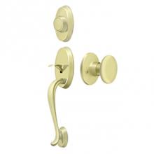 Deltana PRRHDRKU3 - Riversdale Handleset with Flat Round Knob Dummy
