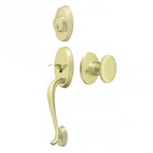 Deltana PRRHRKU3 - Riversdale Handleset with Flat Round Knob Entry
