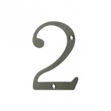 Deltana RN4-2U15A - 4'' Numbers, Solid Brass