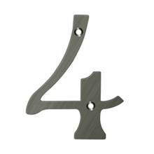 Deltana RN6-4U15 - 6'' Numbers, Solid Brass