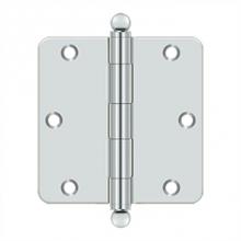 Deltana S35R426-BT - 3-1/2'' x 3-1/2'' x 1/4'' Radius Hinge, w/ Ball Tips
