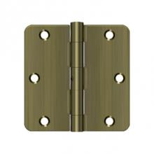 Deltana S35R4N5 - 3-1/2'' x 3-1/2'' x 1/4'' Radius Hinge, Residential Thickness