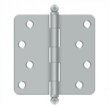 Deltana S44R426D-BT - 4'' x 4'' x 1/4'' Radius Hinge, w/ Ball Tips