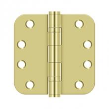 Deltana S44R5HDB3 - 4''x 4''x 5/8'' Radius Hinge, HD, Ball Bearings