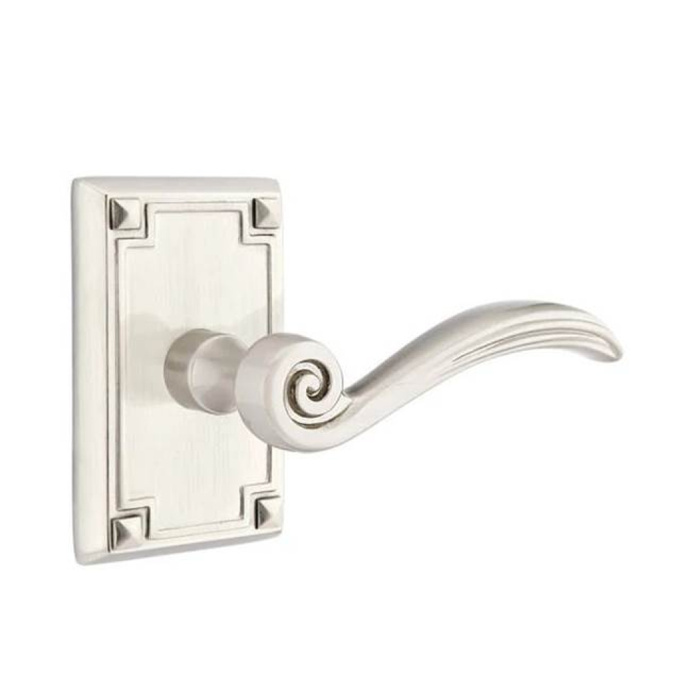 Privacy, Arts and Crafts Rectangular Rosette, Elan Lever, LH, US15