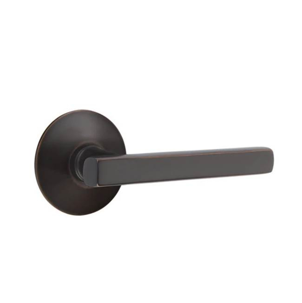 Privacy, Modern Rosette, Freestone Lever, RH, US10B