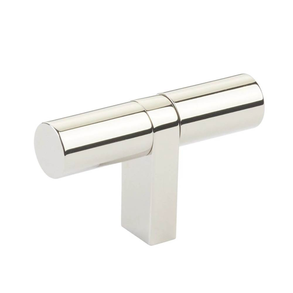 Select Cabinet T-Knob 2-1/4'' overall, Rectangular Bar Stem US14, Smooth Bar US14