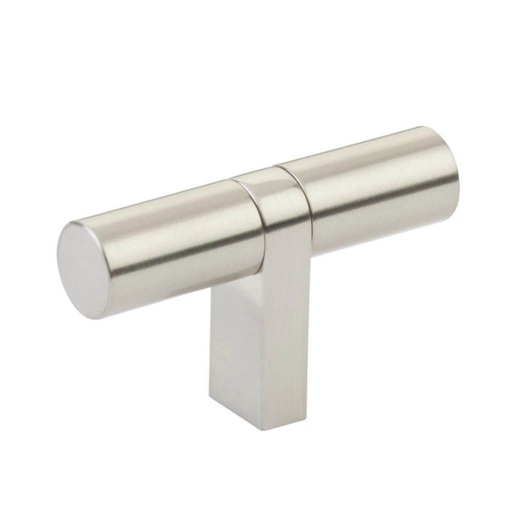 Select Cabinet T-Knob 2-1/4'' overall, Rectangular Bar Stem US15, Smooth Bar US15