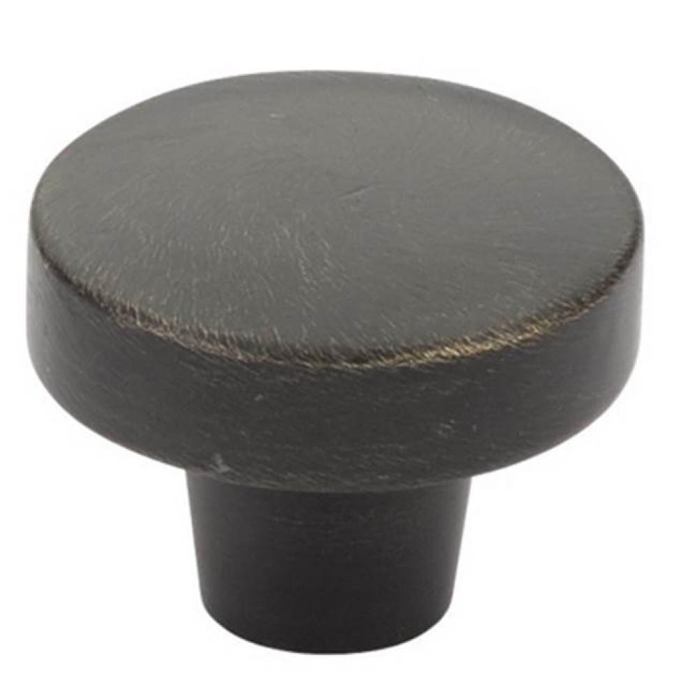 Rustic Modern Round Knob, 1-3/8'', MB