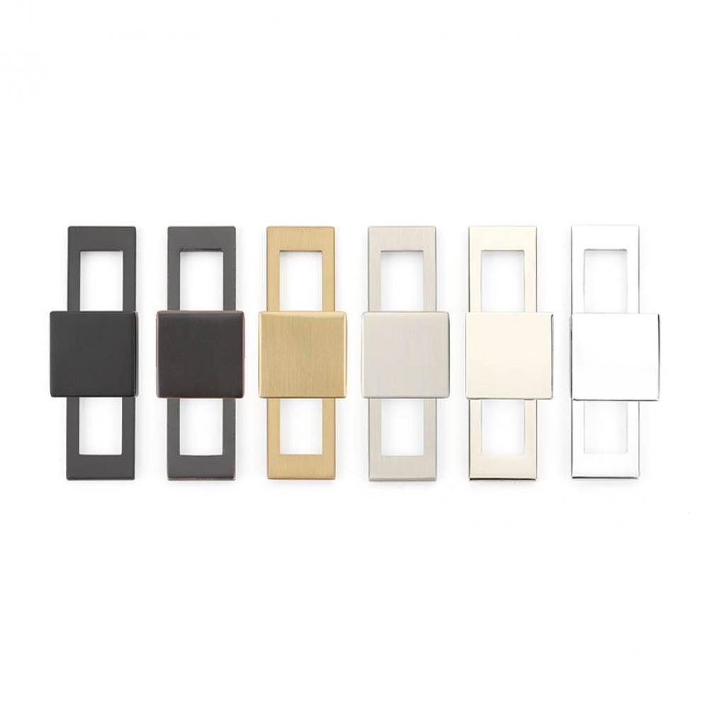 Modern Backplate for cabinet pull, 12'' C-to-C, US26