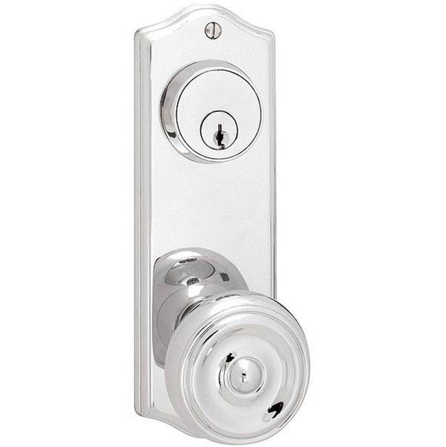 Passage Single Keyed, Sideplate Locksets Colonial 3-5/8'' Center to Center Keyed, Merrim