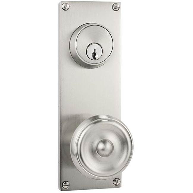 Dummy Pair Keyed, Sideplate Locksets Modern 3-5/8'' Center to Center Keyed, Freestone Sq