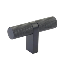 Emtek 86656.RCBUS19.KNUS19 - Select Cabinet T-Knob 2-1/4'' overall, Rectangular Bar Stem US19, Knurled Bar US19