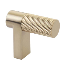 Emtek 86658.RECUS4.KNUS4 - Select Cabinet Finger Pull 1-1/2'' overall, Rectangular Stem US4, Knurled Bar US4
