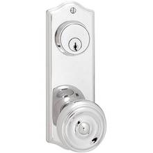 Emtek 8060HEUS26 - Passage Single Keyed, Sideplate Locksets Colonial 3-5/8, Hammered Egg Knob, US26