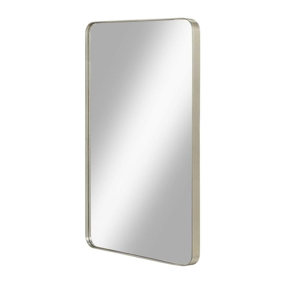 Reflections 24'' Metal Frame Mirror - Brushed Nickel