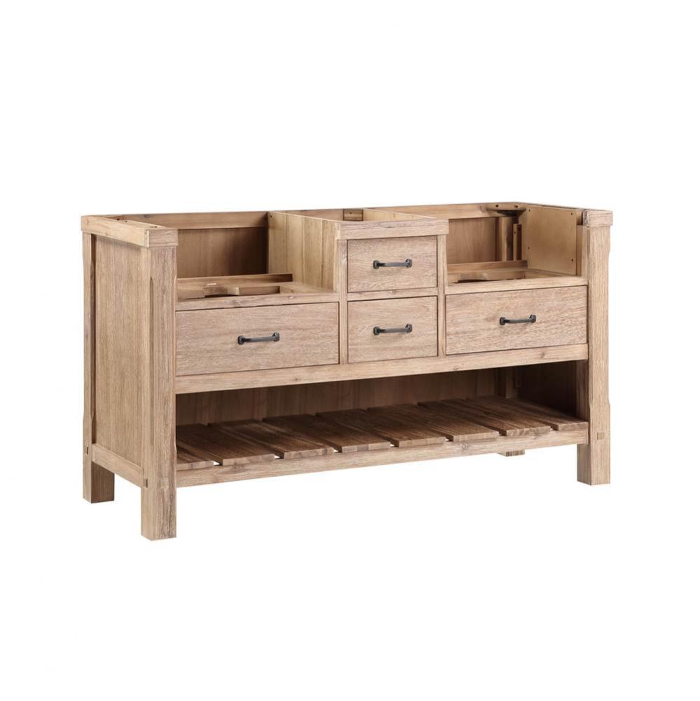Napa 60'' Double Bowl Farmhouse Vanity - Sonoma Sand