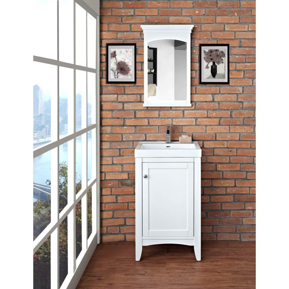 Shaker Americana 21x18'' Vanity - Polar White