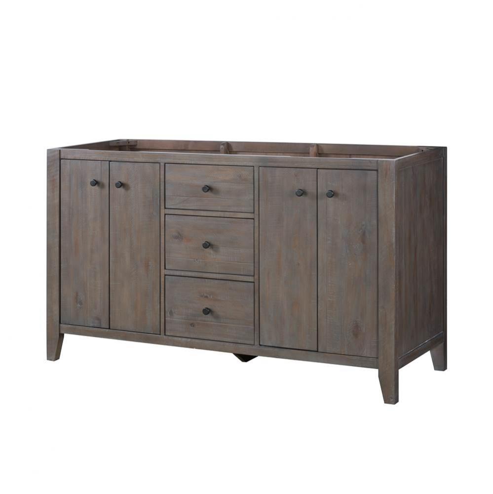 River View 60'' Double Bowl Vanity - Coffee Bean