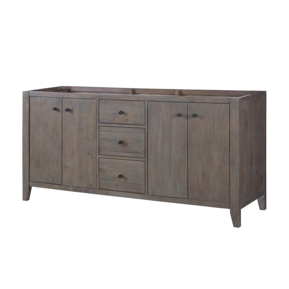 River View 72'' Double Bowl Vanity - Coffee Bean