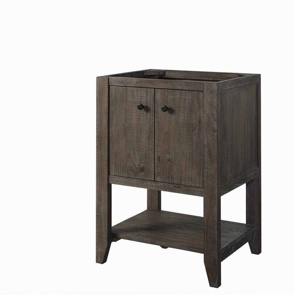 River View 24'' Open Shelf Vanity - Coffee Bean