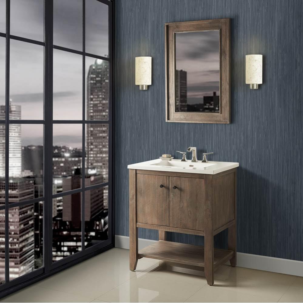 River View 30'' Open Shelf Vanity - Coffee Bean