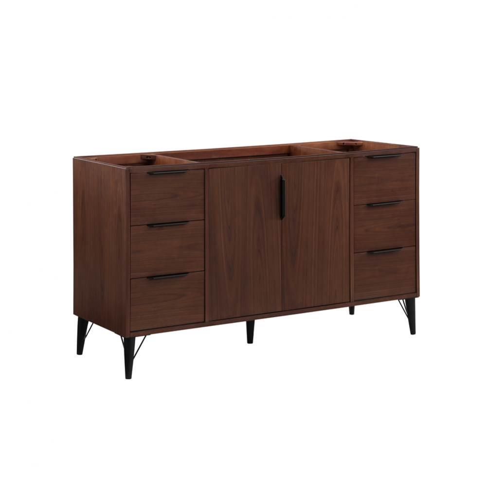 Grand Central 60'' Single Bowl Vanity - Natural Walnut