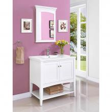 Fairmont Designs 1512-VH36 - Shaker Americana 36'' Open Shelf Vanity - Polar White