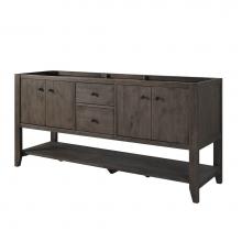 Fairmont Designs 1516-VH7221D - River View 72'' Double Bowl Open Shelf Vanity - Coffee Bean