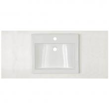 Fairmont Designs TQ2-V4822CQ1 - 2cm (3/4'') 48x22'' Vessel Carrera (CQ) Quartz Top