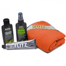Flitz KG41501P - 1.76Oz Polish, 1.7Oz Tactical Matte Cleaner, 1.7Oz Rifle/Gun Wax, And Microfiber Cloth In Polybag