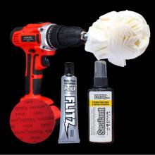 Flitz HR31501P - 1 Each: 3'' Buffball, 1.76Oz Polish, 1.7Oz Sealant, Abrasive Disc (1000 Grit) In Polybag