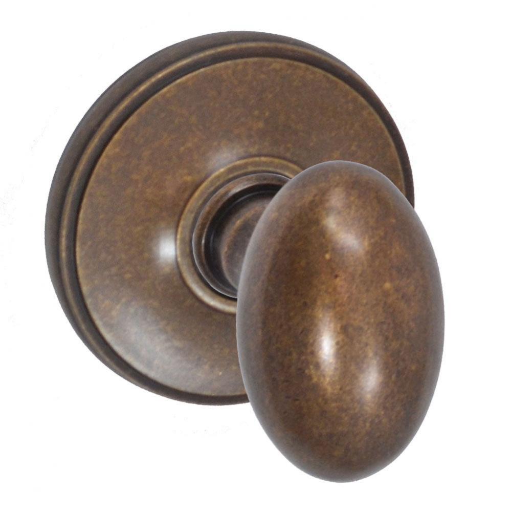 Egg Knob with Cambridge Rose Dummy Single in Medium