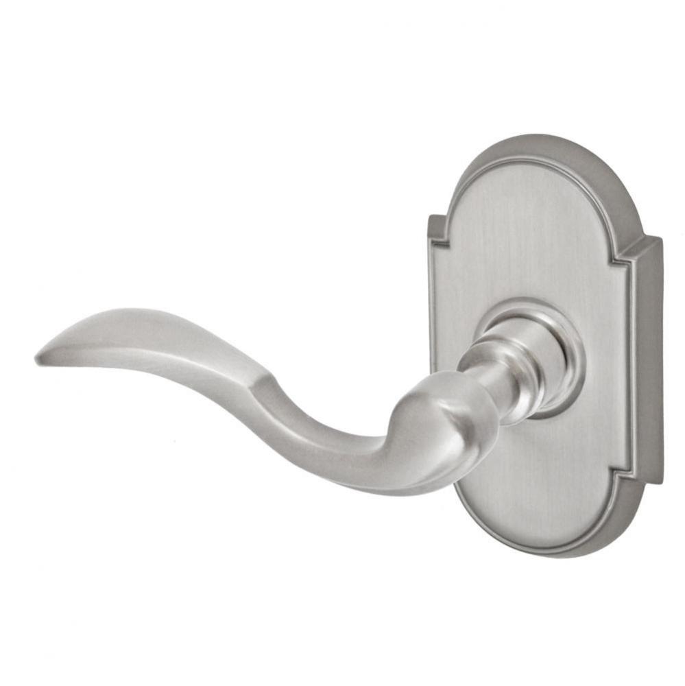 Paddle Lever with Tarvos Rose Dummy Single in Brushed Nickel - Left