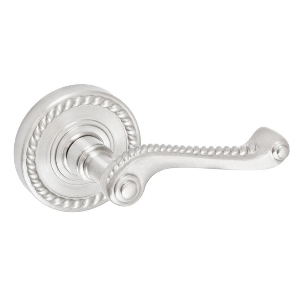 Rope Lever with Rope Rose Dummy Single in Brushed Nickel - Right