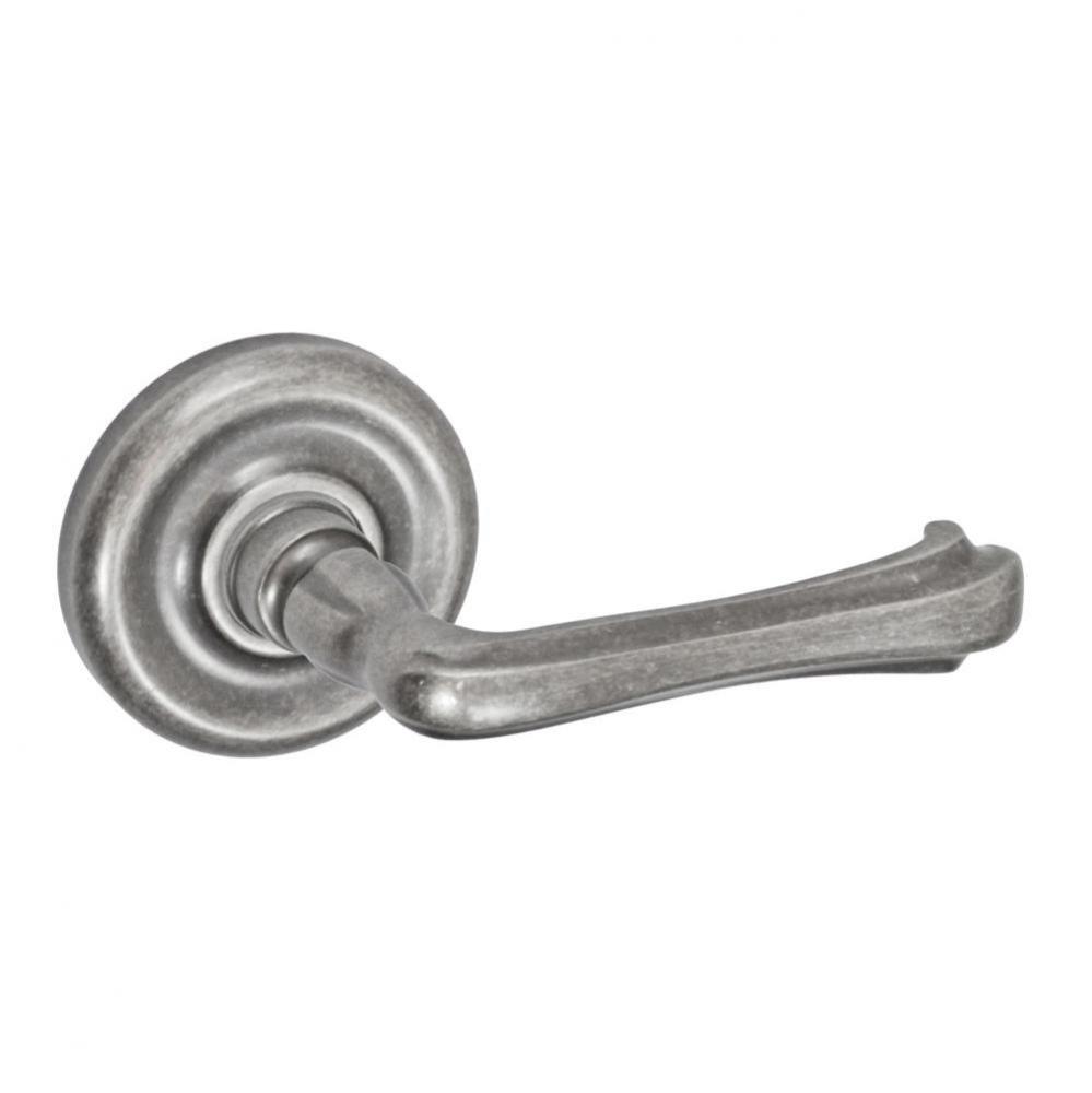 Claw Foot Lever with Contoured Radius Rose Dummy Single in Antique Pewter - Right