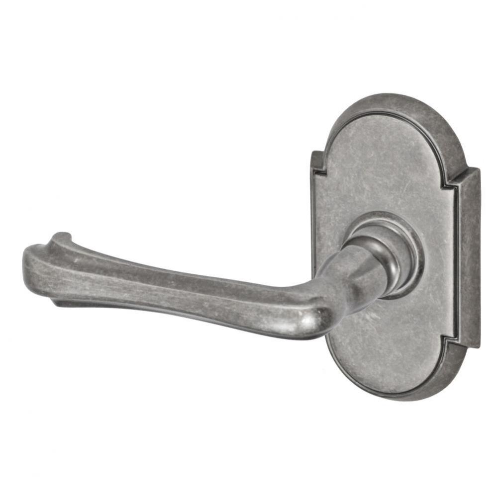Claw Foot Lever with Tarvos Rose Passage Set in Antique Pewter - Left