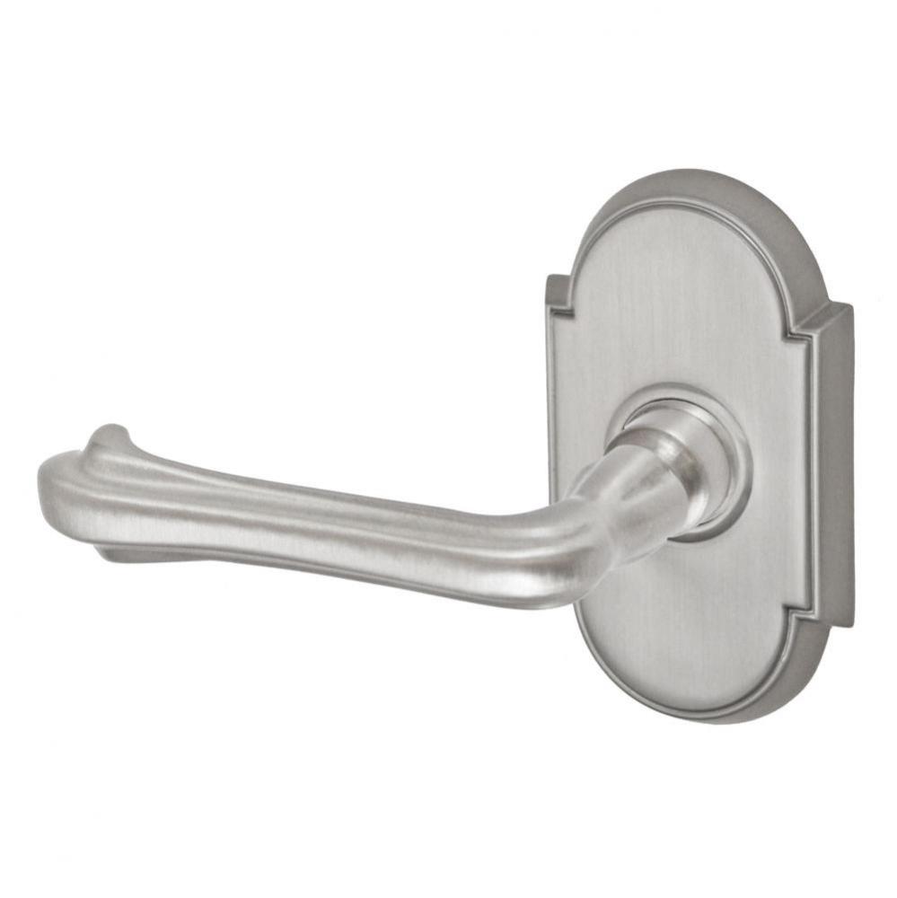 Claw Foot Lever with Tarvos Rose Dummy Single in Brushed Nickel - Left