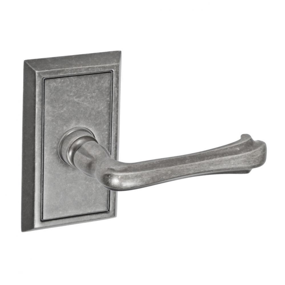 Claw Foot Lever with Shaker Rose Dummy Single in Antique Pewter - Right