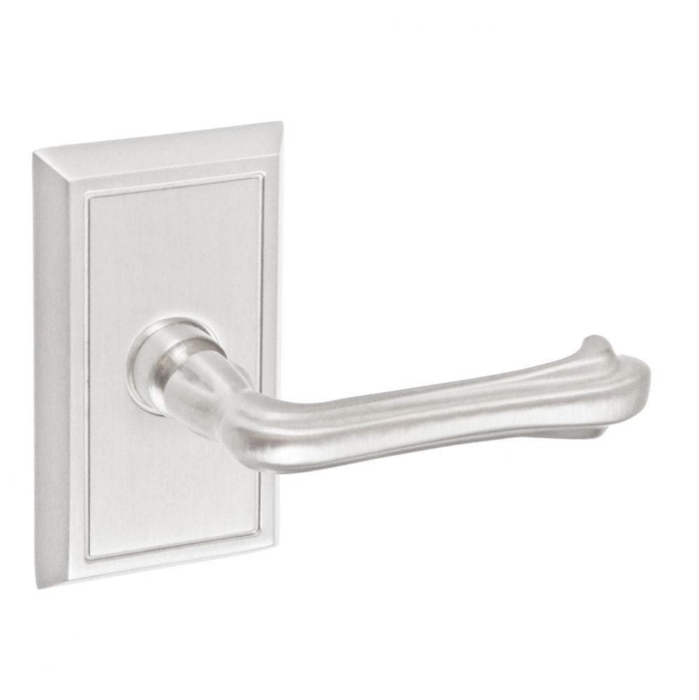 Claw Foot Lever with Shaker Rose Dummy Single in Brushed Nickel - Right