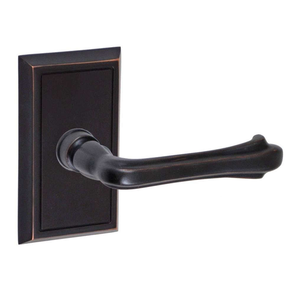 Claw Foot Lever with Shaker Rose Dummy Single in Oil Rubbed Bronze - Right