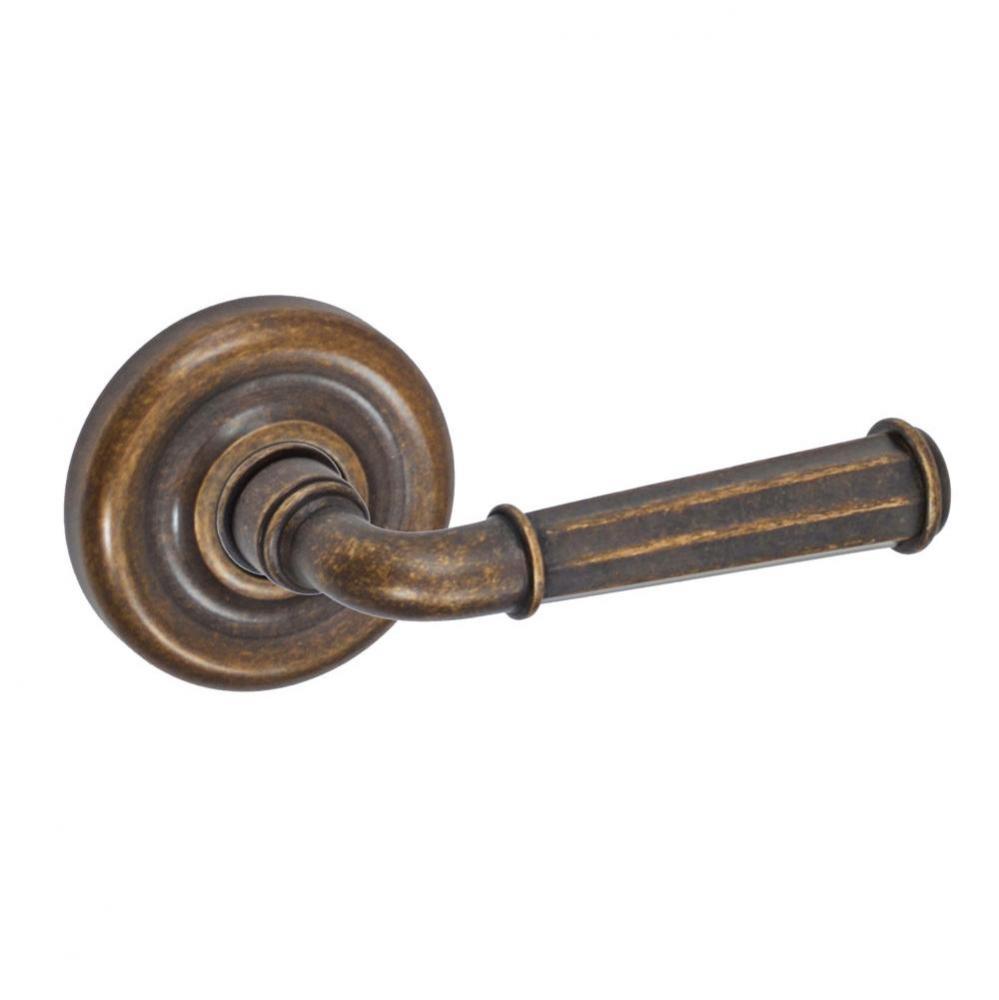 St Charles Lever with Contoured Radius Rose Dummy Single in Medium Bronze - Right