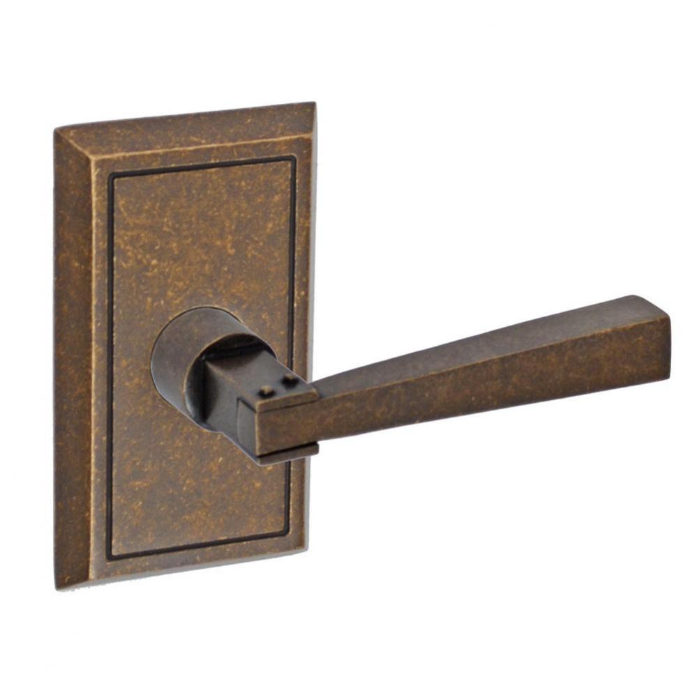 Sonoma Lever with Shaker Rose Dummy Single in Medium Bronze - Right