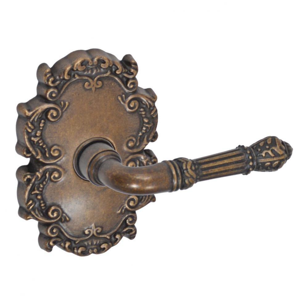 Venetian Lever with Victorian Rose Passage Set in Medium Bronze - Right