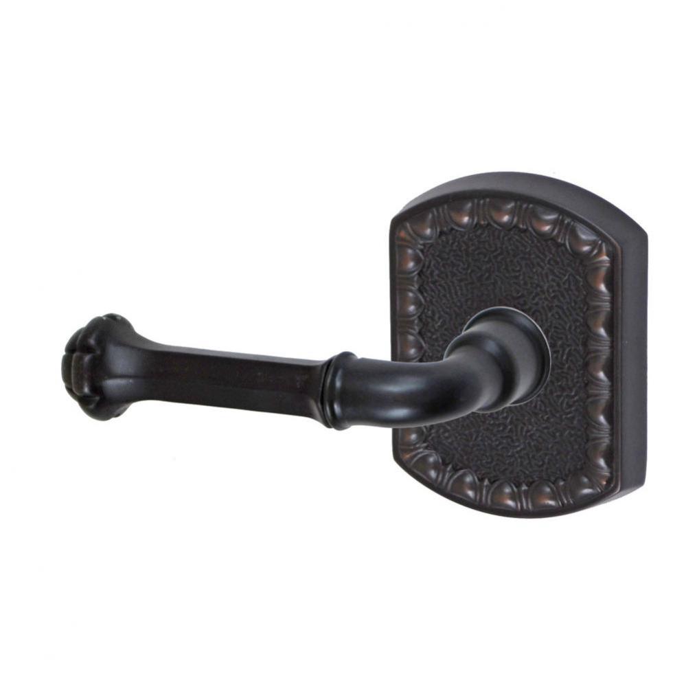 Tuscan Lever with Olde World Rose Passage Set in Oil Rubbed Bronze - Left