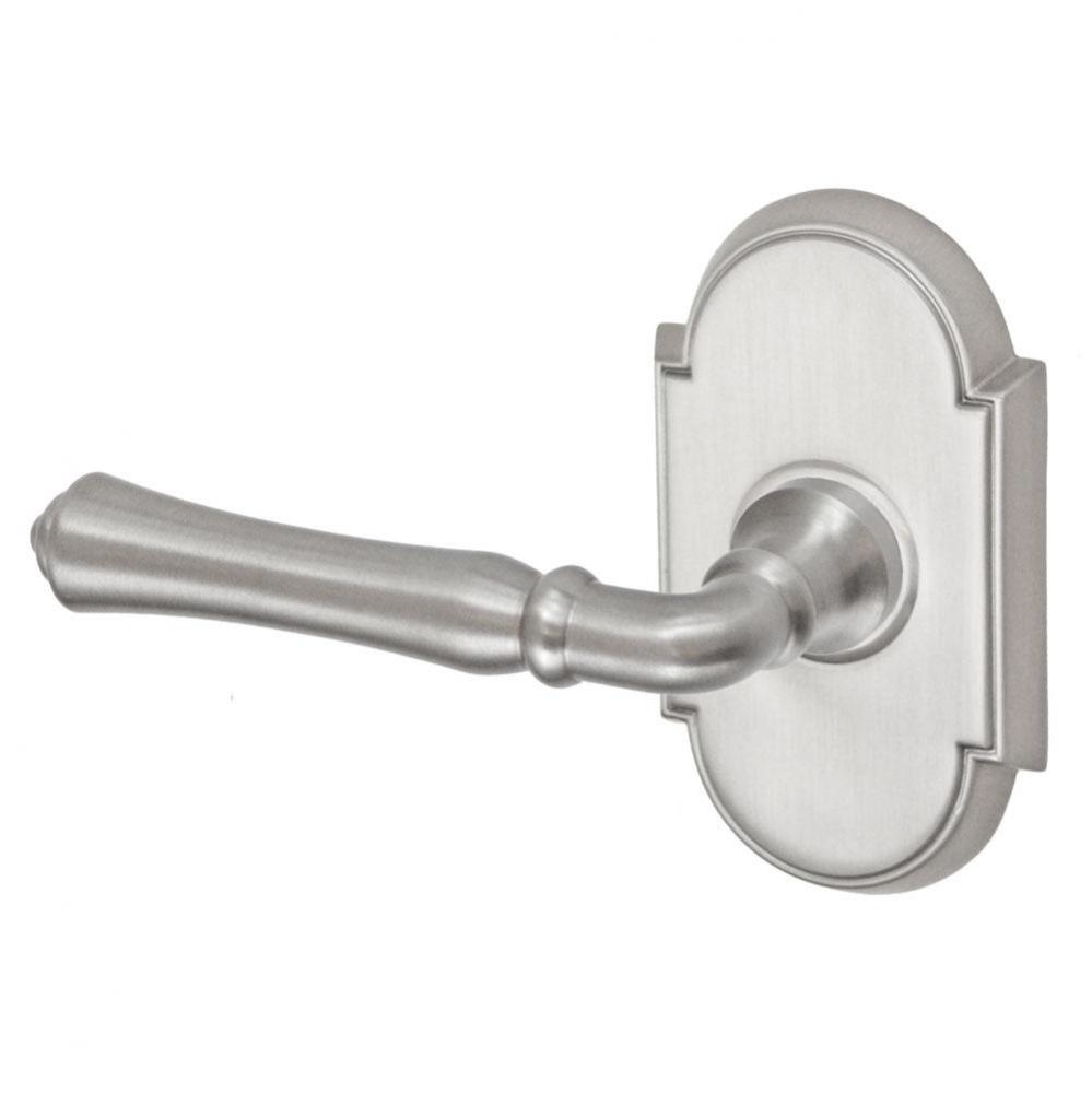 Cape Anne Lever with Tarvos Rose Dummy Single in Brushed Nickel - Left